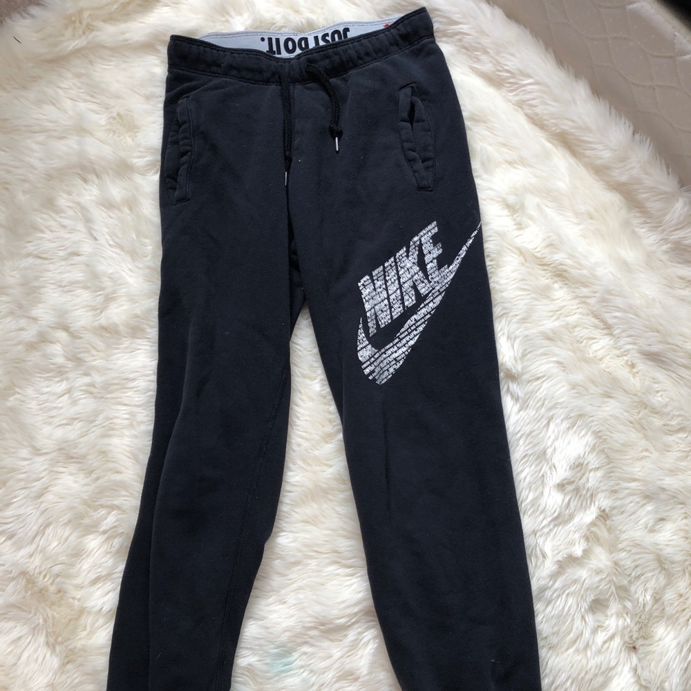 Black Nike Cuffed Sweatpants